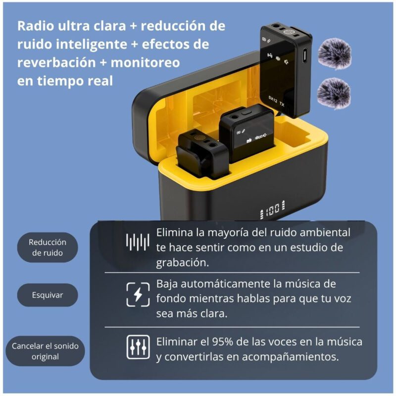 MICRÓFONO PROFESIONAL SX12 - 2 MICRÓFONO PROFESIONAL SX12