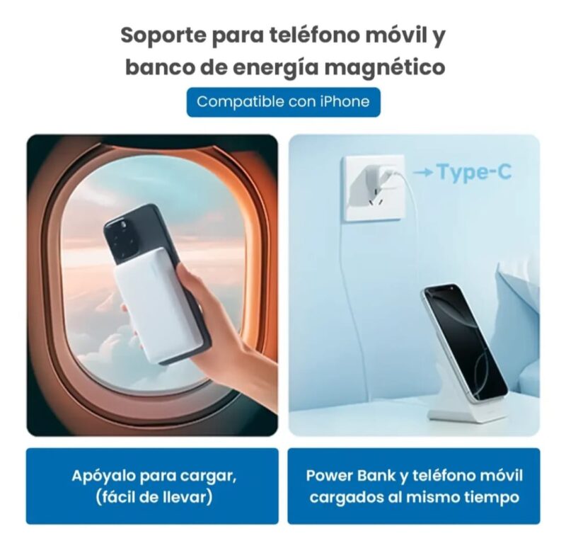 POWER BANK CUKTECH 10k mAh - 3 POWER BANK CUKTECH 10 000 mAh - doble uso (Original)