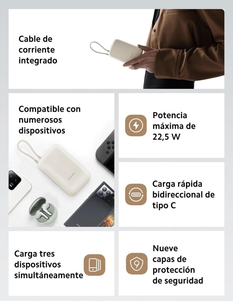 POWER BANK XIAOMI 10k mAh