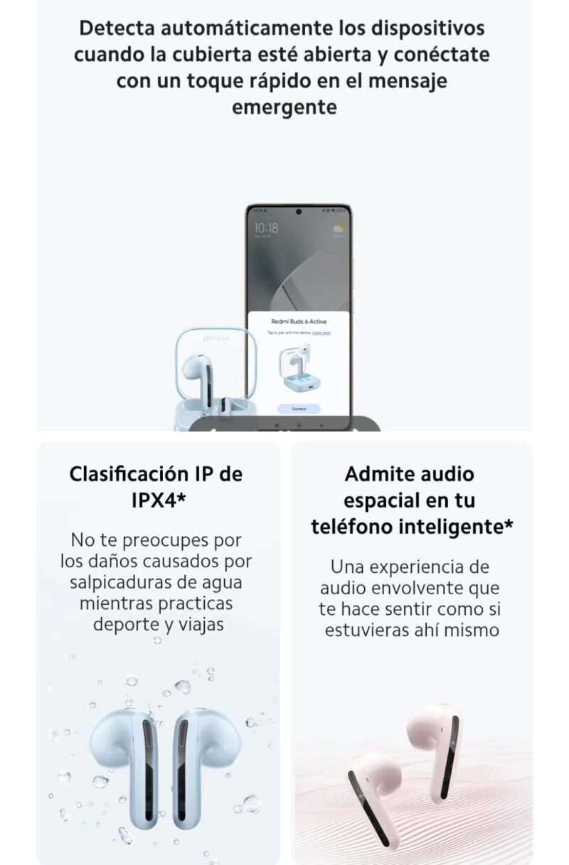 Audífonos Redmi buds 6 active (original)